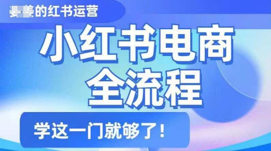 小红书电商全流程，精简易懂，从入门到精通，学这一门就够了-得优社