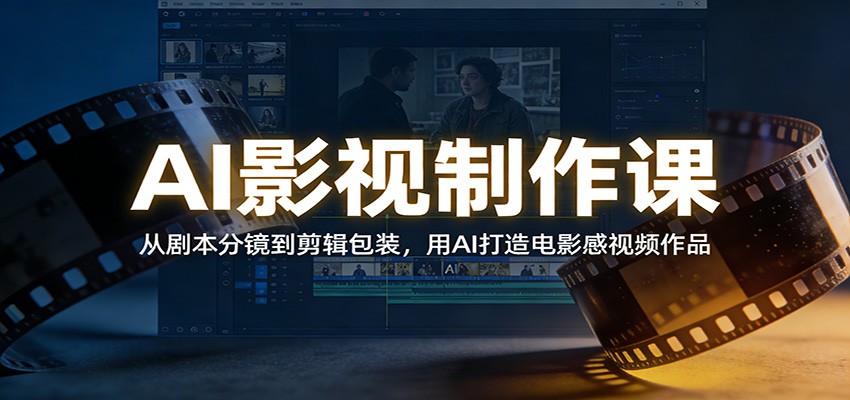 AI影视制作课：从剧本分镜到剪辑包装，用AI打造电影感视频作品-得优社