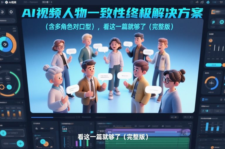 AI视频人物一致性终极解决方案(含多角色对口型)，看这一篇就够了(完整版)-得优社