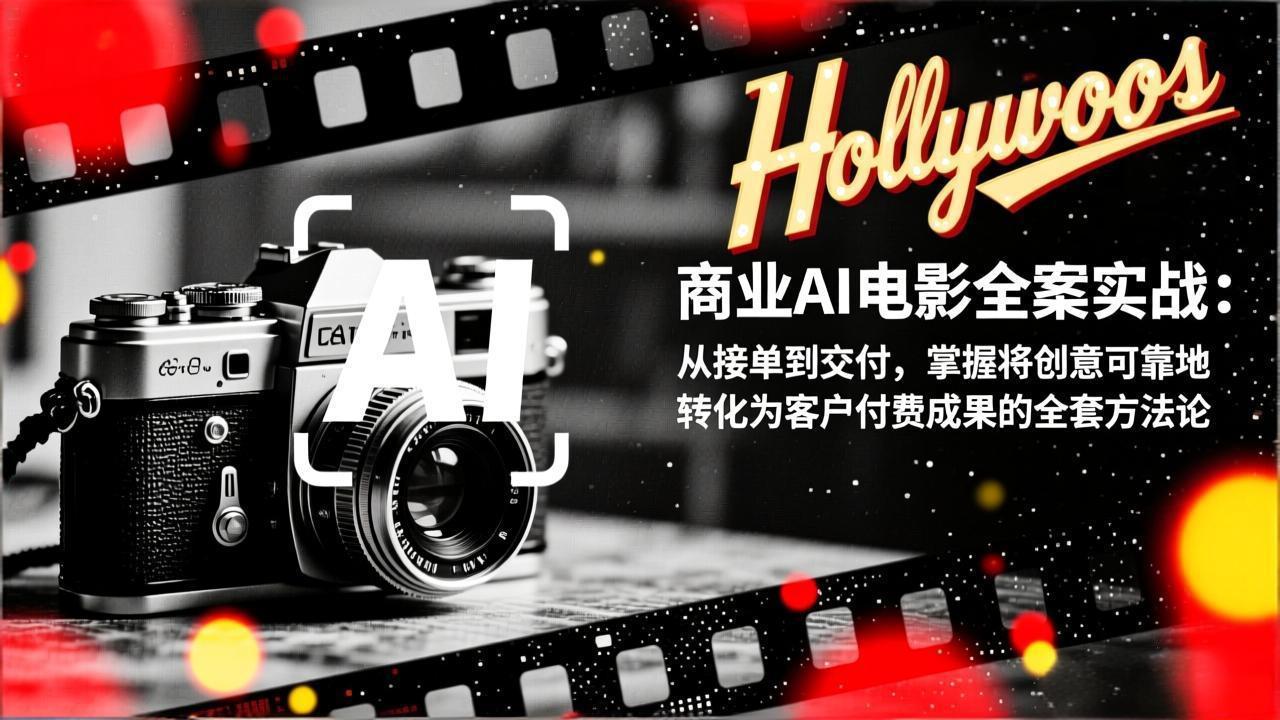 商业AI电影全案实战：从接单到交付，掌握将创意可靠地转化为客户付费成果的全套方法论-得优社