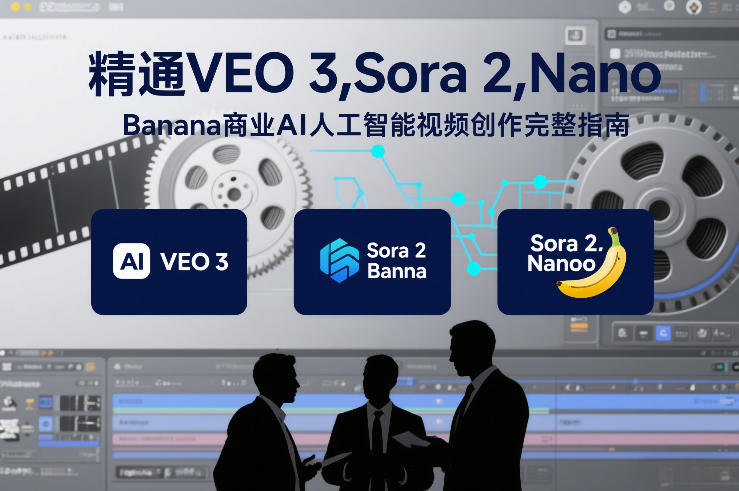 精通VEO 3，Sora 2，Nano Banana商业AI人工智能视频创作完整指南-得优社