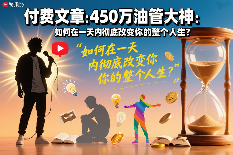 付费文章：450万油管大神：如何在一天内彻底改变你的整个人生？-得优社