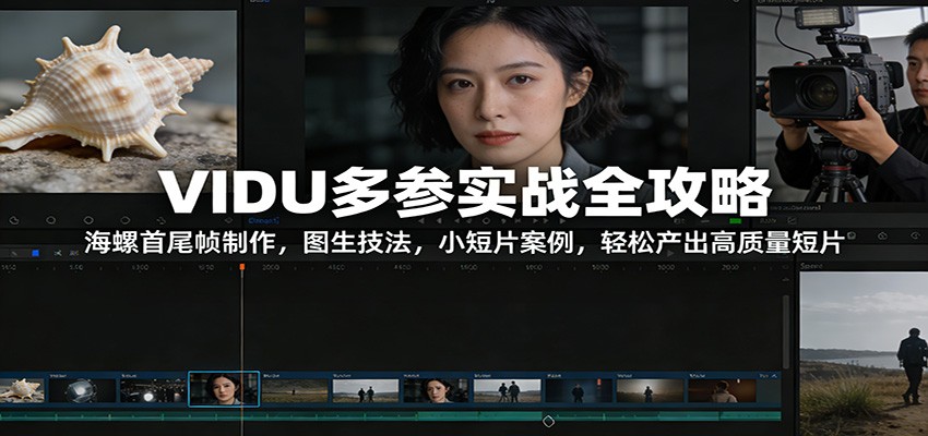 VIDU多参实战全攻略：海螺首尾帧制作，图生技法，小短片案例，轻松产出高质量短片-得优社
