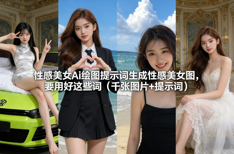 性感美女Ai绘图提示词生成性感美女图，要用好这些词(千张图片+提示词)-得优社
