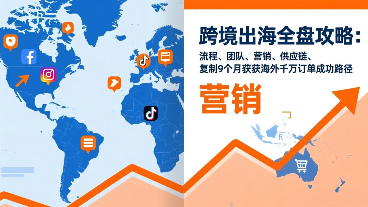 跨境出海全盘攻略：流程，团队，营销，供应链，复制9个月斩获海外千万订单成功路径-得优社