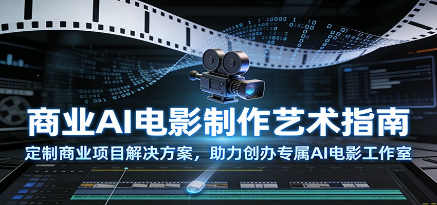 商业AI电影制作艺术指南：定制商业项目解决方案，助力创办专属AI电影工作室-得优社
