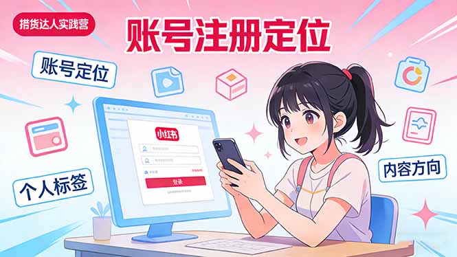 小红书带货达人实战营：账号注册定位、内容创作、选品策略、带货技巧、流量运营等-得优社