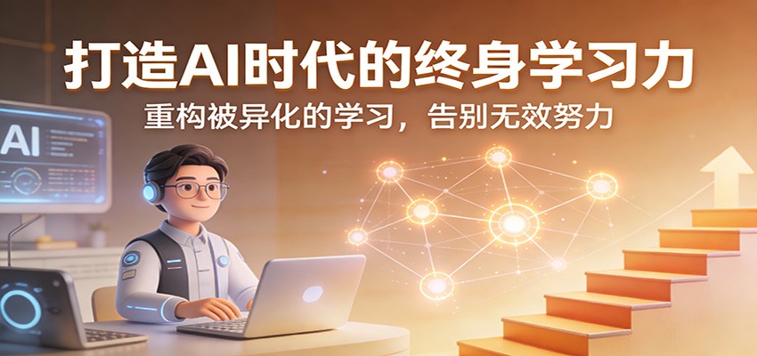 打造AI时代的终身学习力：重构被异化的学习，告别无效努力-得优社