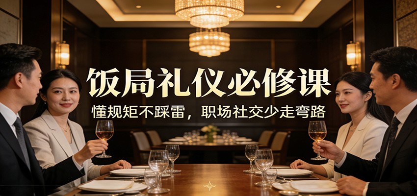 公众号收费文章：《饭局礼仪必修课：懂规矩不踩雷，职场社交少走弯路》-得优社