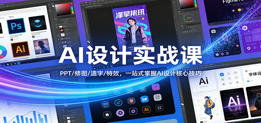 AI设计实战课：PPT/修图/造字/特效，一站式掌握AI设计核心技巧-得优社