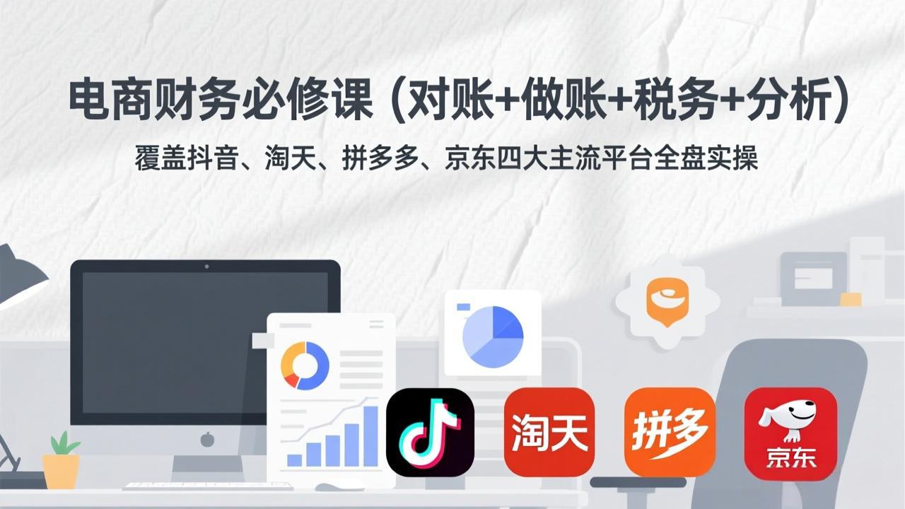 电商财务必修课(对账+做账+税务+分析-得优社