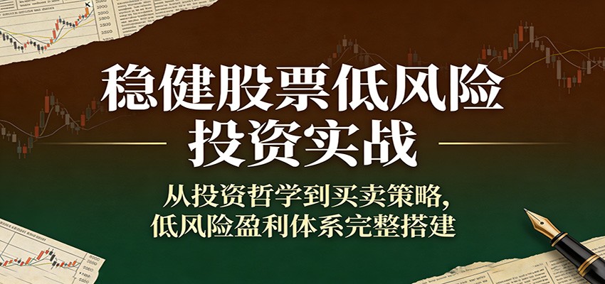 稳健股票低风险投资实战：从投资哲学到买卖策略，低风险盈利体系完整搭建-得优社