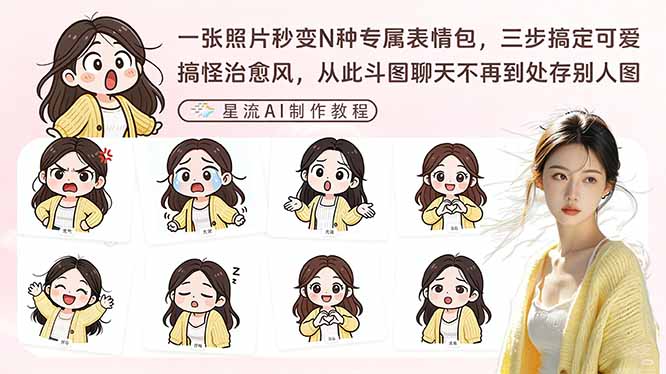 一张照片秒变N种专属表情包，三步搞定可爱搞怪治愈风，从此斗图聊天不再到处存别人图-得优社