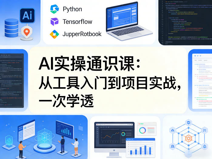 AI实操通识课，从工具入门到项目实战，一次学透-得优社
