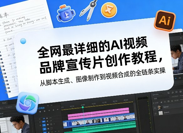 全网最详细的AI视频品牌宣传片创作教程，从脚本生成、图像制作到视频合成的全链条实操-得优社