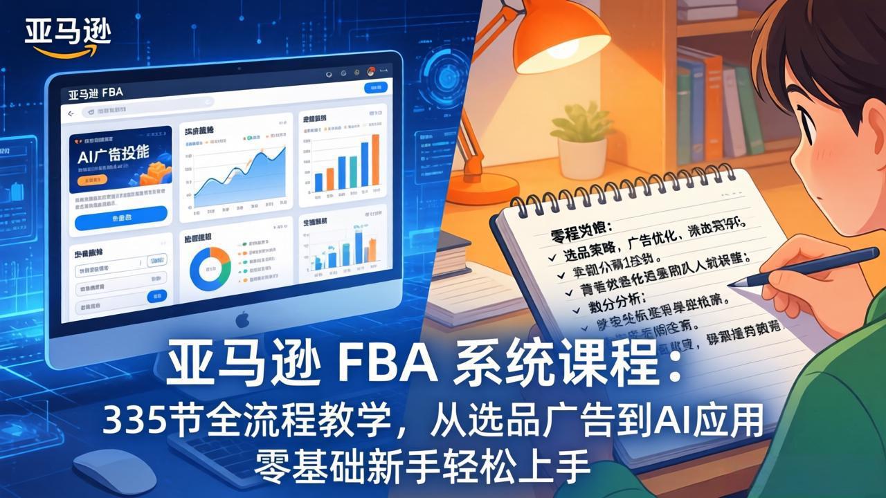 亚马逊 FBA 系统课程(更新26年3月-得优社