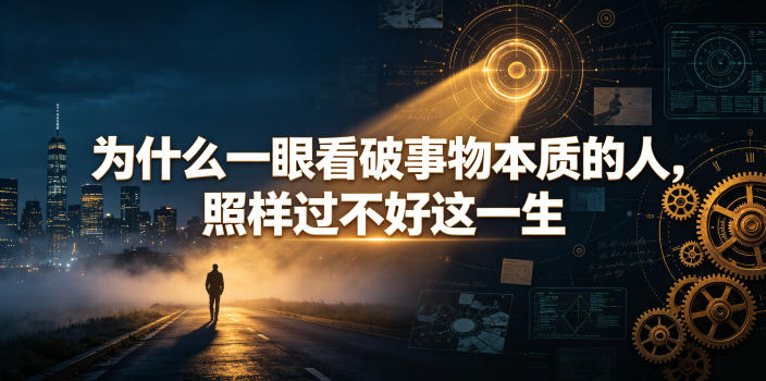 付费文章：为什么一眼看破事物本质的人，照样过不好这一生-得优社