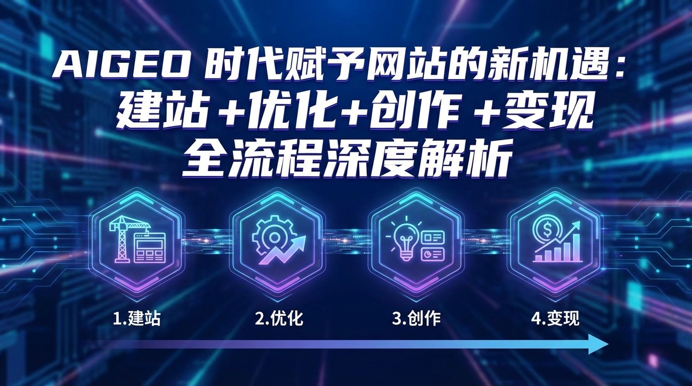 AIGEO+时代赋予网站的新机遇：建站+优化+创作+变现+全流程深度解析-得优社