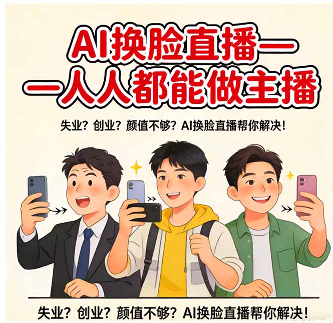AI换脸直播，人人都能做主播-得优社