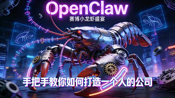 OpenClaw，小龙虾-从产品到爆款的成长之路，手把手教你如何打造一个人的公司-得优社