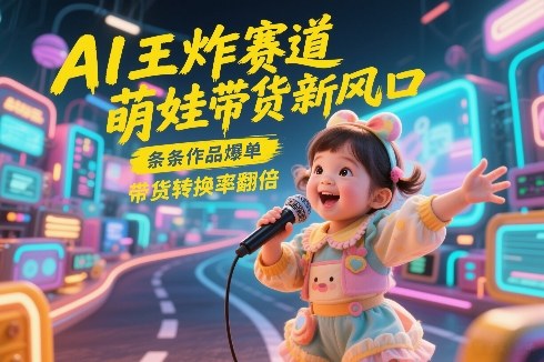 AI王炸赛道，萌娃带货新风口，条条作品爆单，带货转换率翻倍，核心逻辑拆解-得优社