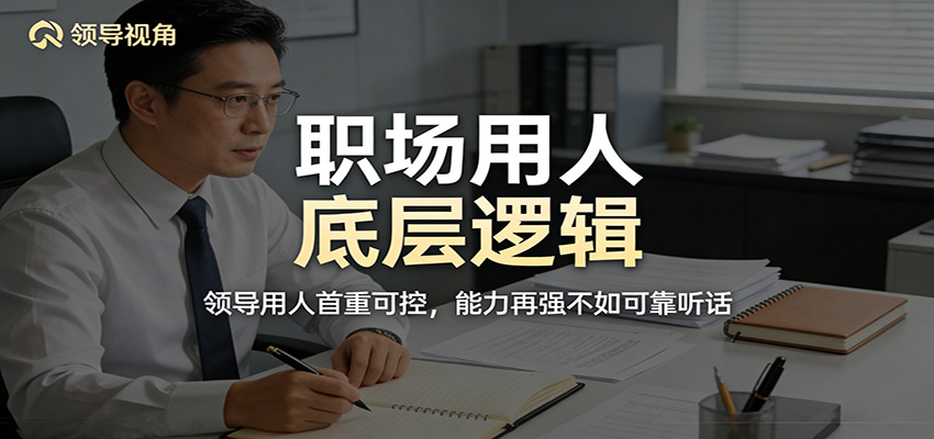 公众号付费文章：职场用人底层逻辑，领导用人首重可控，能力再强不如可靠听话-得优社