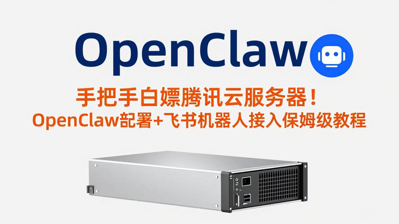 手把手白嫖腾讯云服务器！OpenClaw部署+飞书机器人接入保姆级教程-得优社