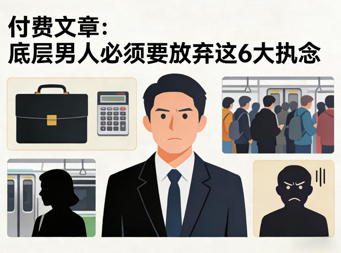 付费文章：底层男人必须要放弃这6大执念-得优社
