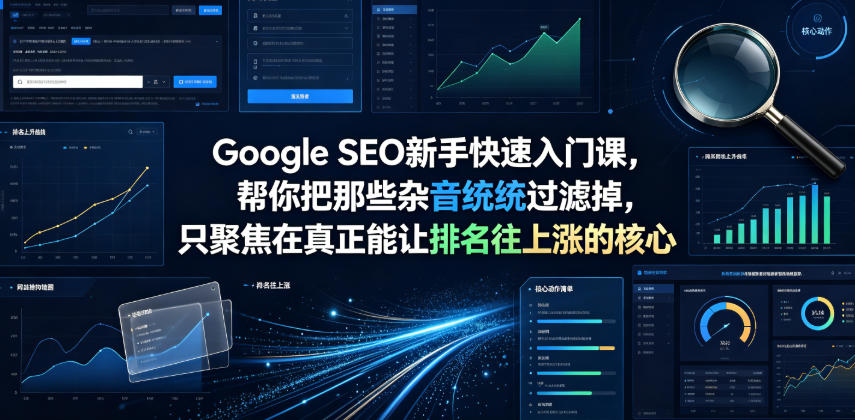 Google SEO新手快速入门课，帮你把那些杂音统统过滤掉，只聚焦在真正能让排名往上涨的核心动作【原创双语字幕】-得优社