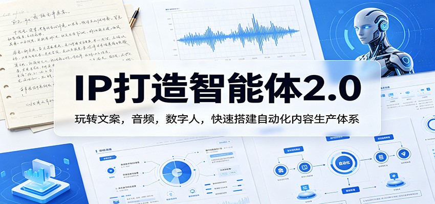 IP打造智能体2.0：玩转文案，音频，数字人，快速搭建自动化内容生产体系-得优社