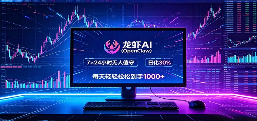 龙虾AI(OpenClaw)全自动挂机，智能操控电脑高效执行任务，每天轻松到手四位数-得优社