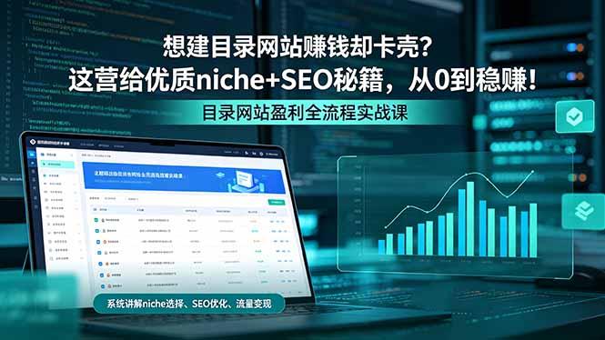 想建目录网站赚钱却卡壳？这营给优质 niche+SEO 秘籍，从 0 到稳赚！-得优社