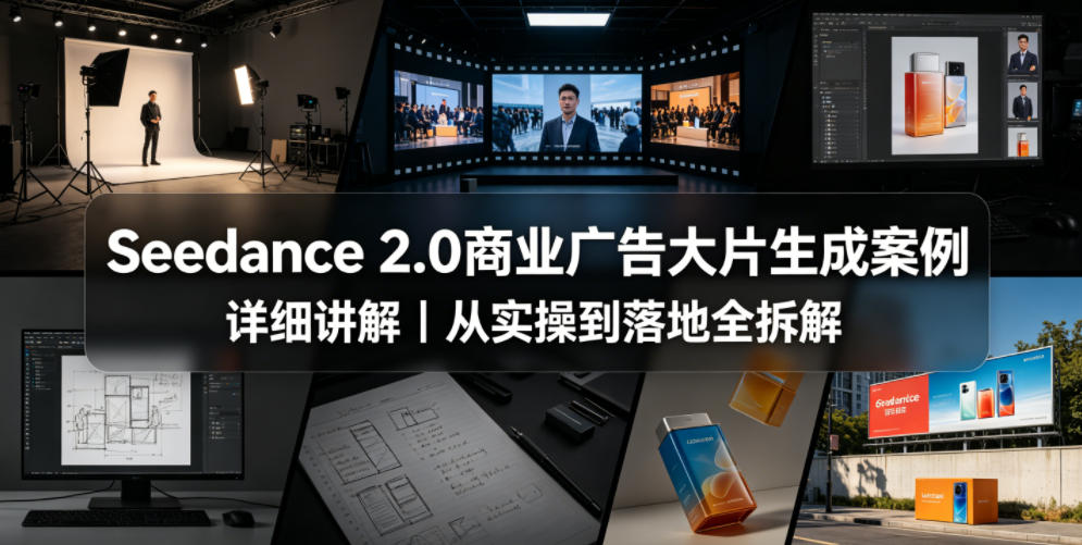 Seedance 2.0商业广告大片生成案例详细讲解｜从实操到落地全拆解-得优社