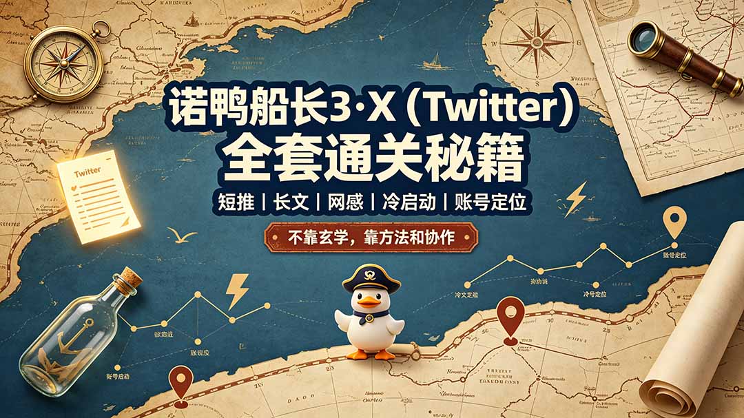 诺鸭船长3·X(Twitter-得优社