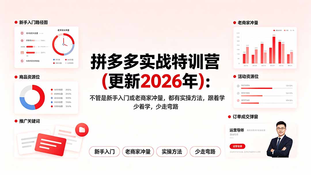拼多多实战特训营(更新2026年-得优社