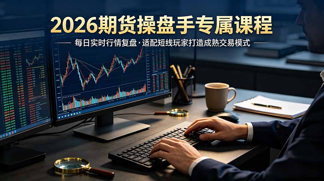 2026期货操盘手专属课程-更新7月11，每日实时行情复盘，适配短线玩家打造成熟交易模式-得优社