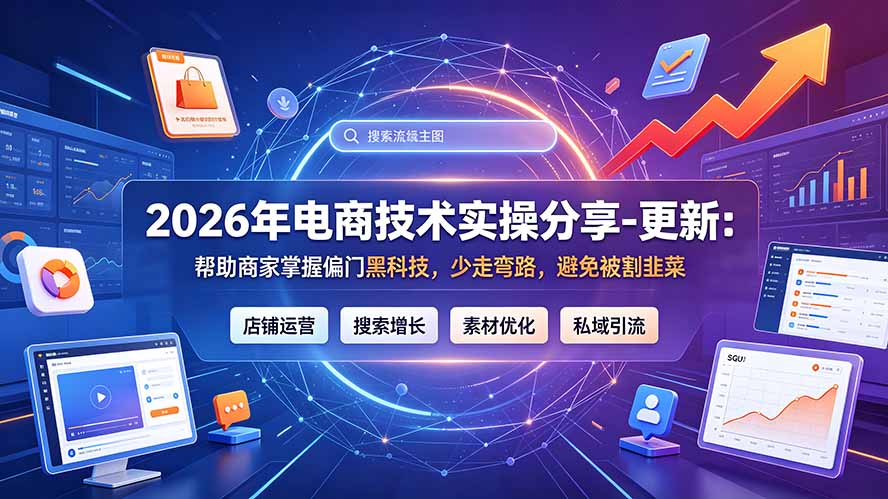 2026年电商技术实操分享-更新7月：帮助商家掌握偏门黑科技，少走弯路，避免被割韭菜-得优社