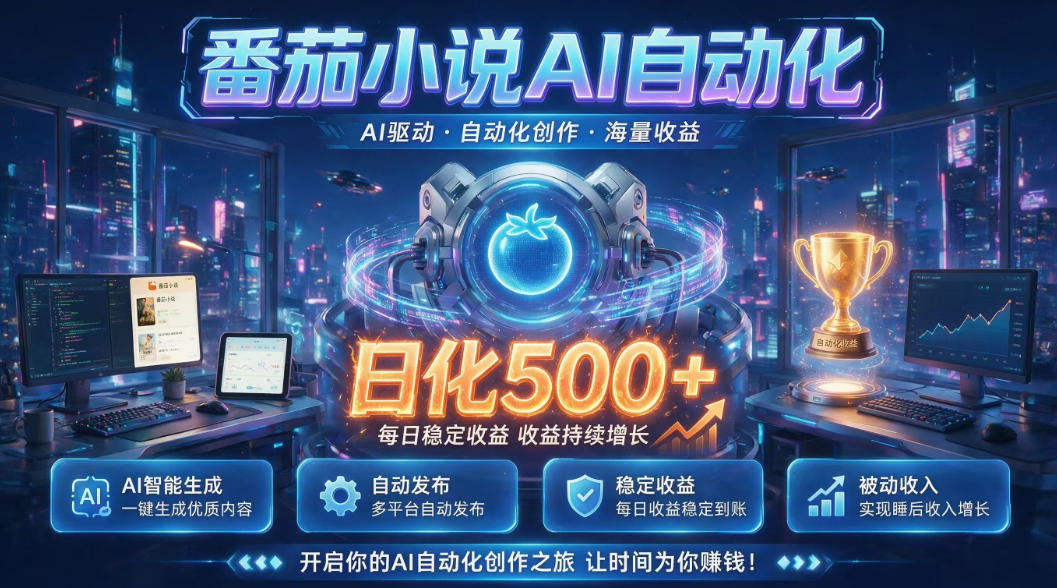 小白可做番茄AI，居家轻创业，每日稳赚500➕，普通人低门槛轻松线上增收【揭秘】-得优社