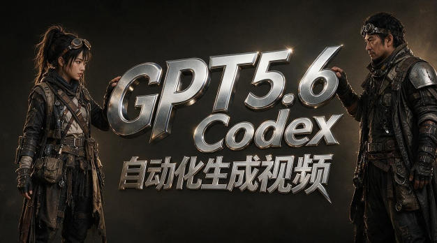 GPT5.6+Codex自动化视频生成：提示词设计×角色设定×封面海报×工作流思路，高效产出AI视频-得优社