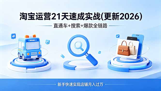 淘宝运营21天速成实战(更新4月-得优社