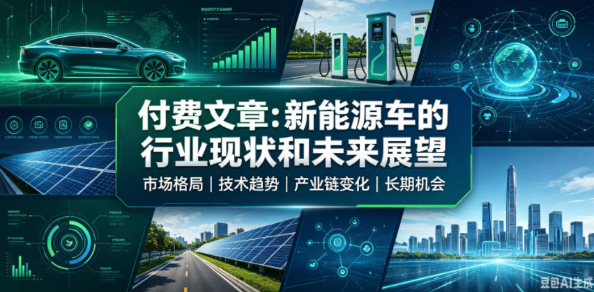 付费文章：新能原车的行业现状和未来展望-得优社