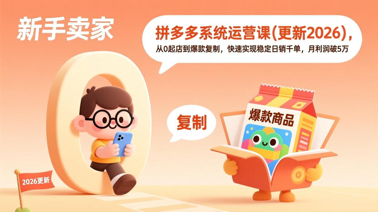 拼多多系统运营课(更新7月-得优社