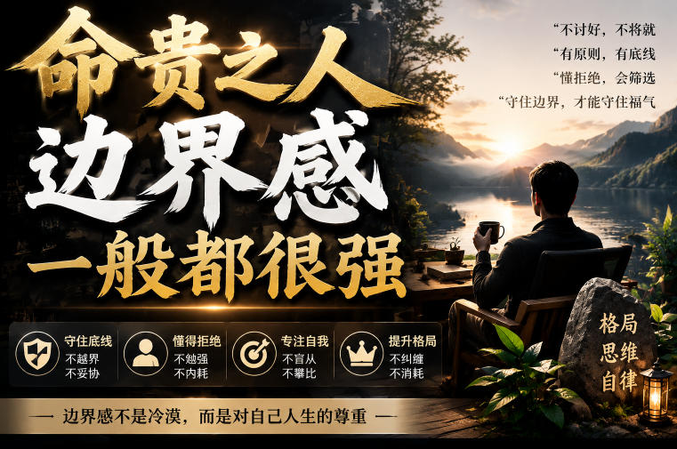 付费文章：命贵之人，边界感一般都很强-得优社