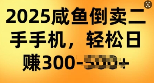 2025闲鱼倒卖二手手机，高客单，高利润，轻松日入3张-得优社